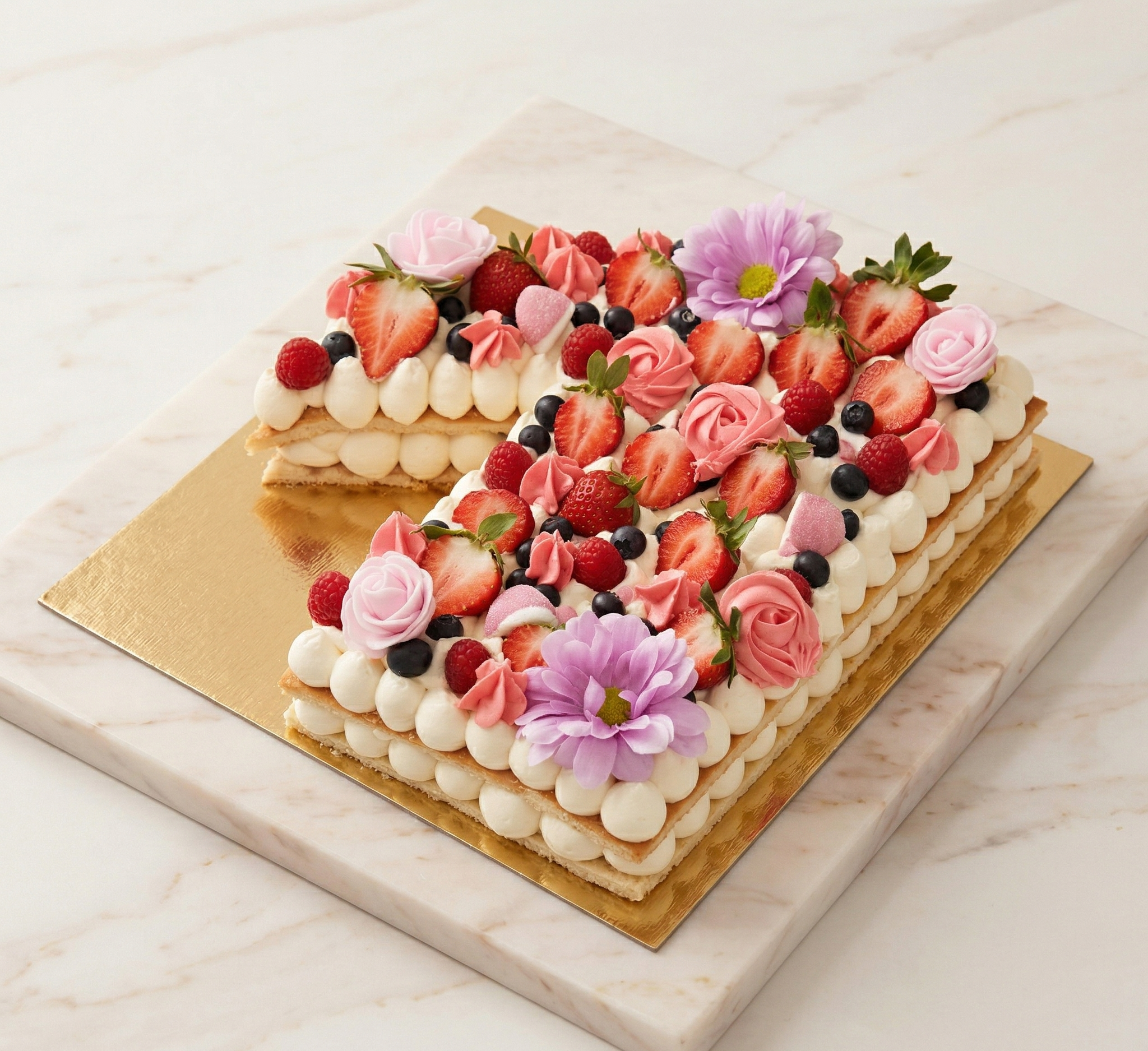 Number Cake 1 aux Fruits